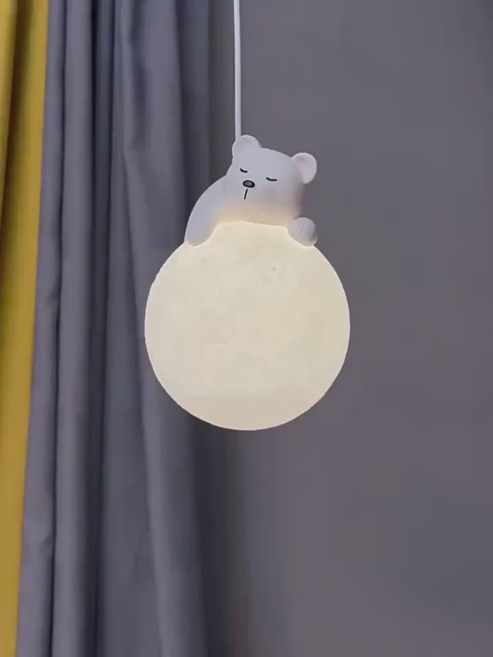 Încarcă videoclipul: Lustra LED KIDS Suspendata 3XG9 Teddy Bears