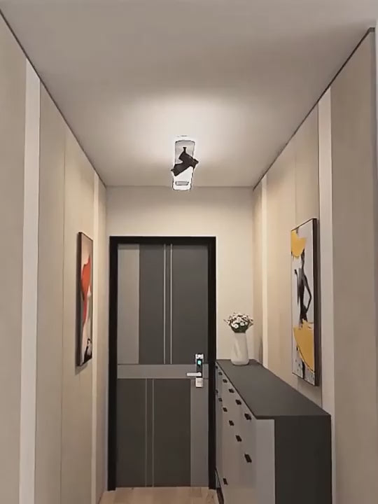 Încarcă videoclipul: Aplica LED Cu Spoturi 80cm Alb+Negru Echivalent 200W