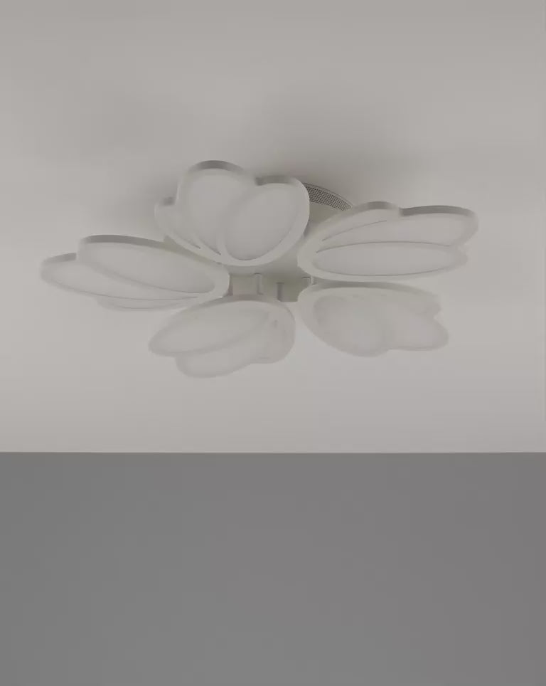 Încarcă videoclipul: Lustra LED TULIP Echivalent 600W Telecomanda