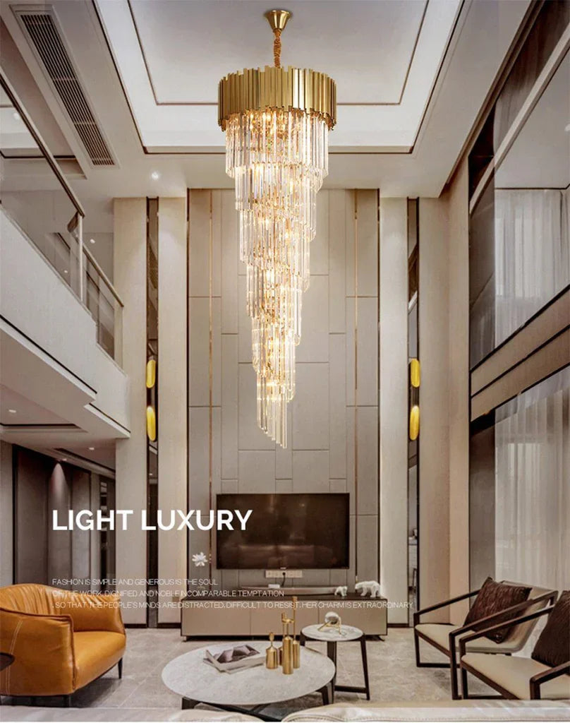 Candelabru Cristal GLORY GOLDEN LUXURY 180cm