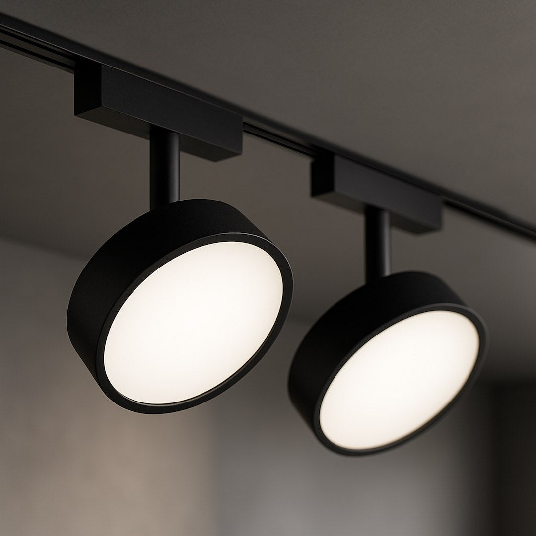 Spot LED Magnetic Rotund Premium Hyper Black 9W | ⌀9.5CM | 24V | 3 Tipuri de Lumina