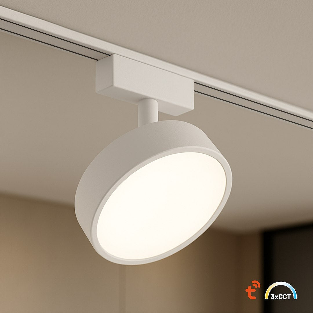 Spot LED Magnetic Rotund Premium Hyper White 9W | ⌀9.5CM | 48V | 3 Tipuri de Lumina