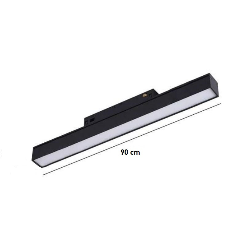 Spot LED 25W 90cm Magnetic Negru Liniar Mat