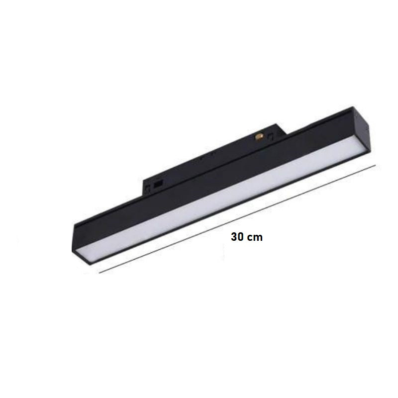 Spot LED 10W 30cm Magnetic Negru Liniar Mat
