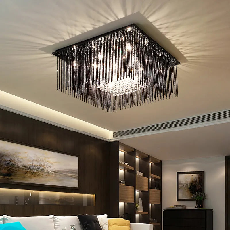 Candelabru Aplicat Cristal Luxury Black Beauty Square