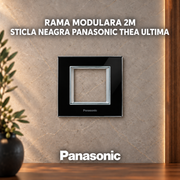 Rama Modulara 2M Sticla Neagra Panasonic Thea Ultima