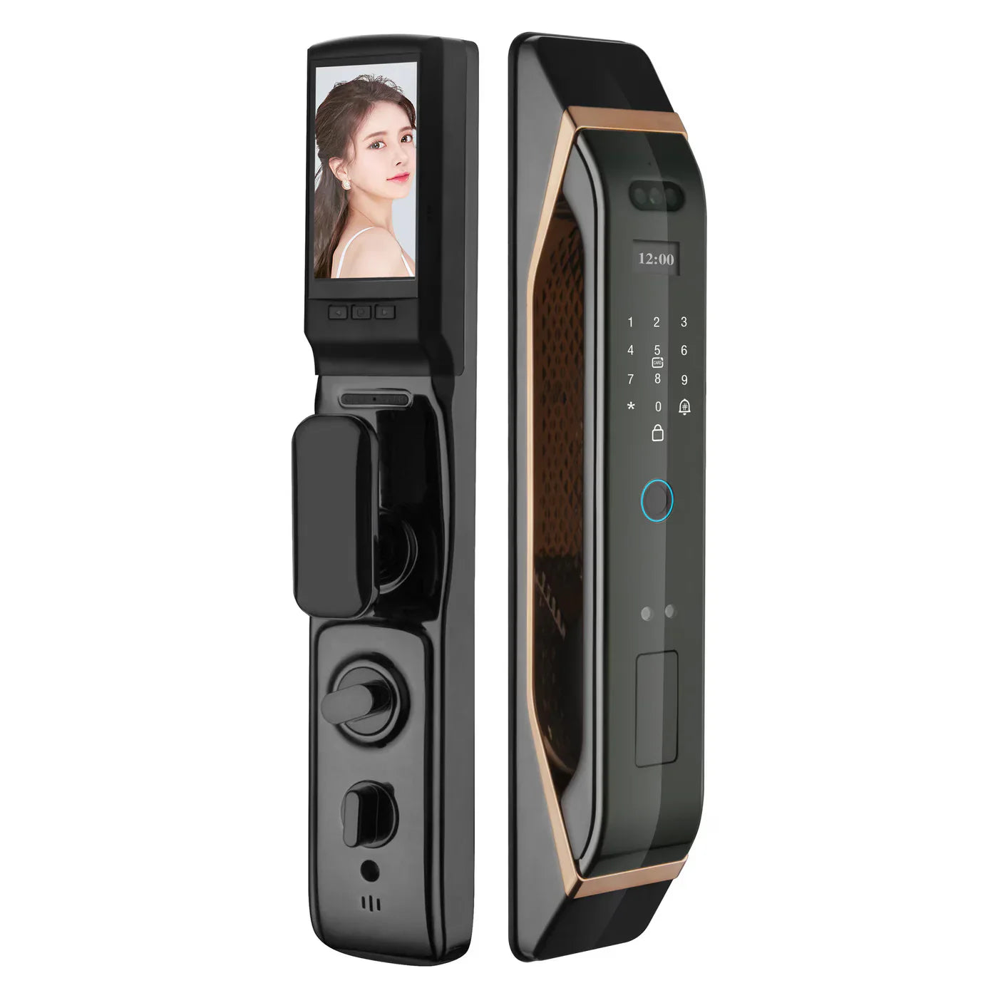 Incuietoare Smart MUSK Neagra cu Recunoastere Faciala