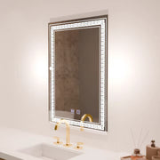 Oglinda LED Rectangulara, 60x80cm Touch, Sistem Dezaburire E27S