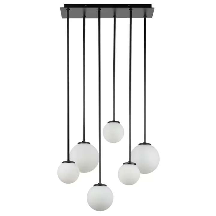 Lustra Abajur MAT Black SIGMA 6xE27