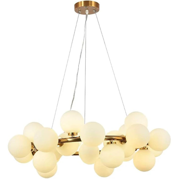 Lustra Abajur MAT Auriu Antique Rotunda 15xG9 50CM
