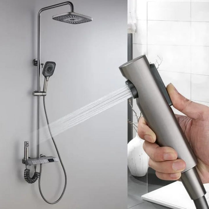 Coloana de Dus Gri Mat cu Afisaj LCD