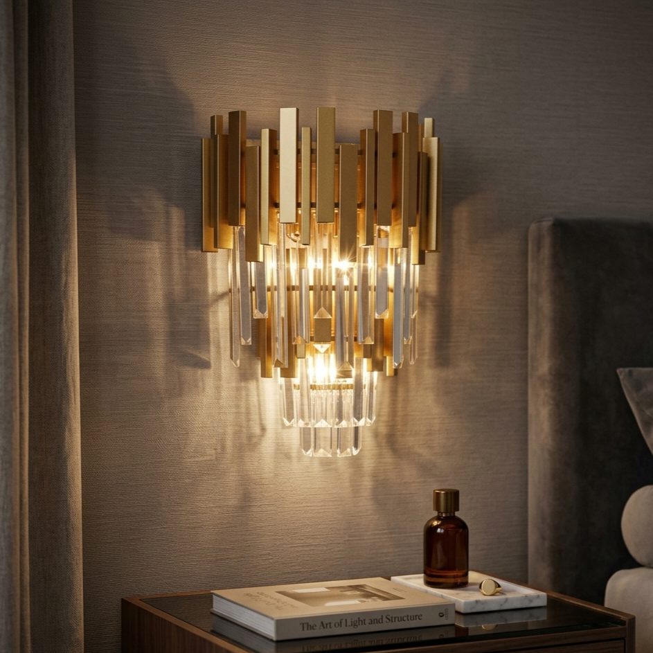 Aplica Perete Cristal Double GLORY Gold
