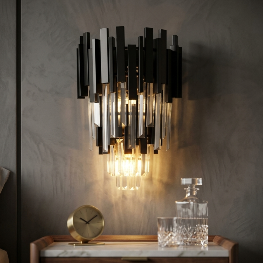 Aplica Perete Cristal BLACK WIDOW Double