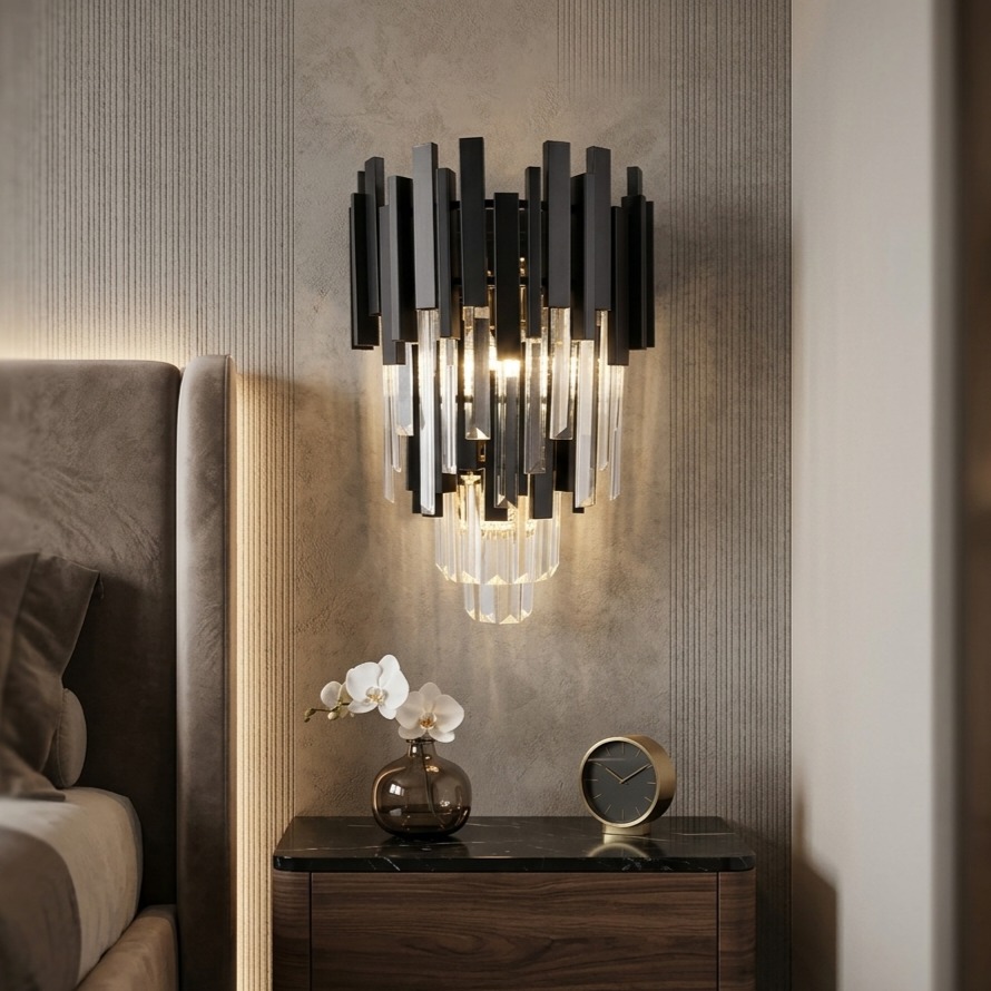 Aplica Perete Cristal BLACK WIDOW Double