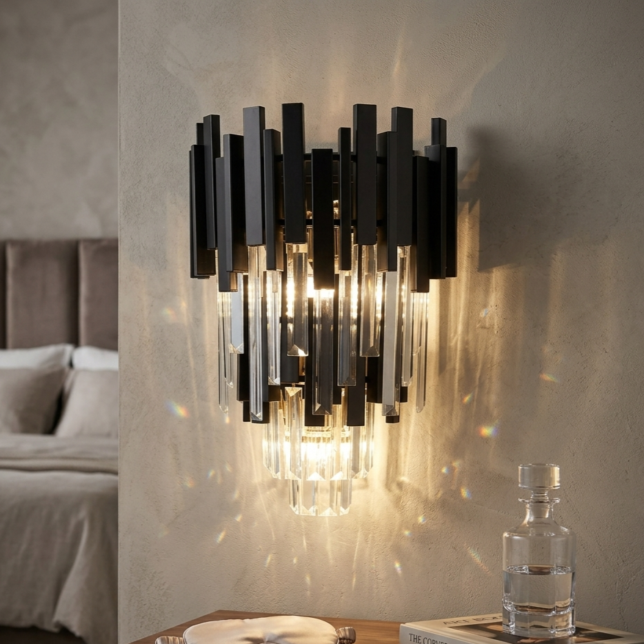 Aplica Perete Cristal BLACK WIDOW Double