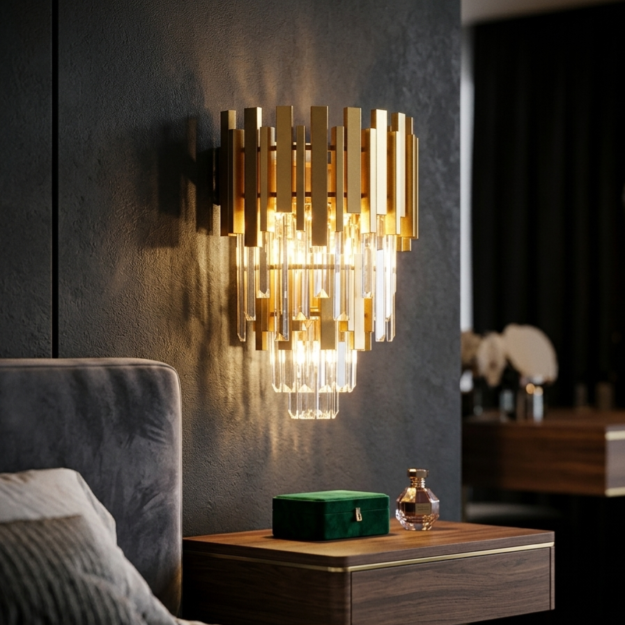 Aplica Perete Cristal Double GLORY Gold