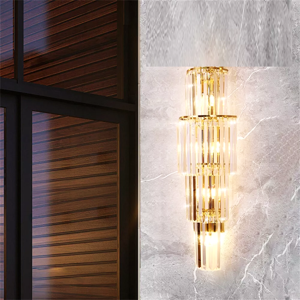 Aplica Perete Cristal Luxury Golden Deluxe 65cm