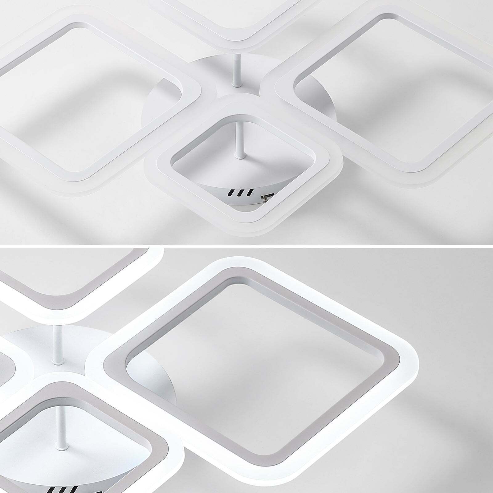 Lustra Led 2 + 2 Diamond Maxi Echivalent 350W Telecomanda Lighting Fixtures