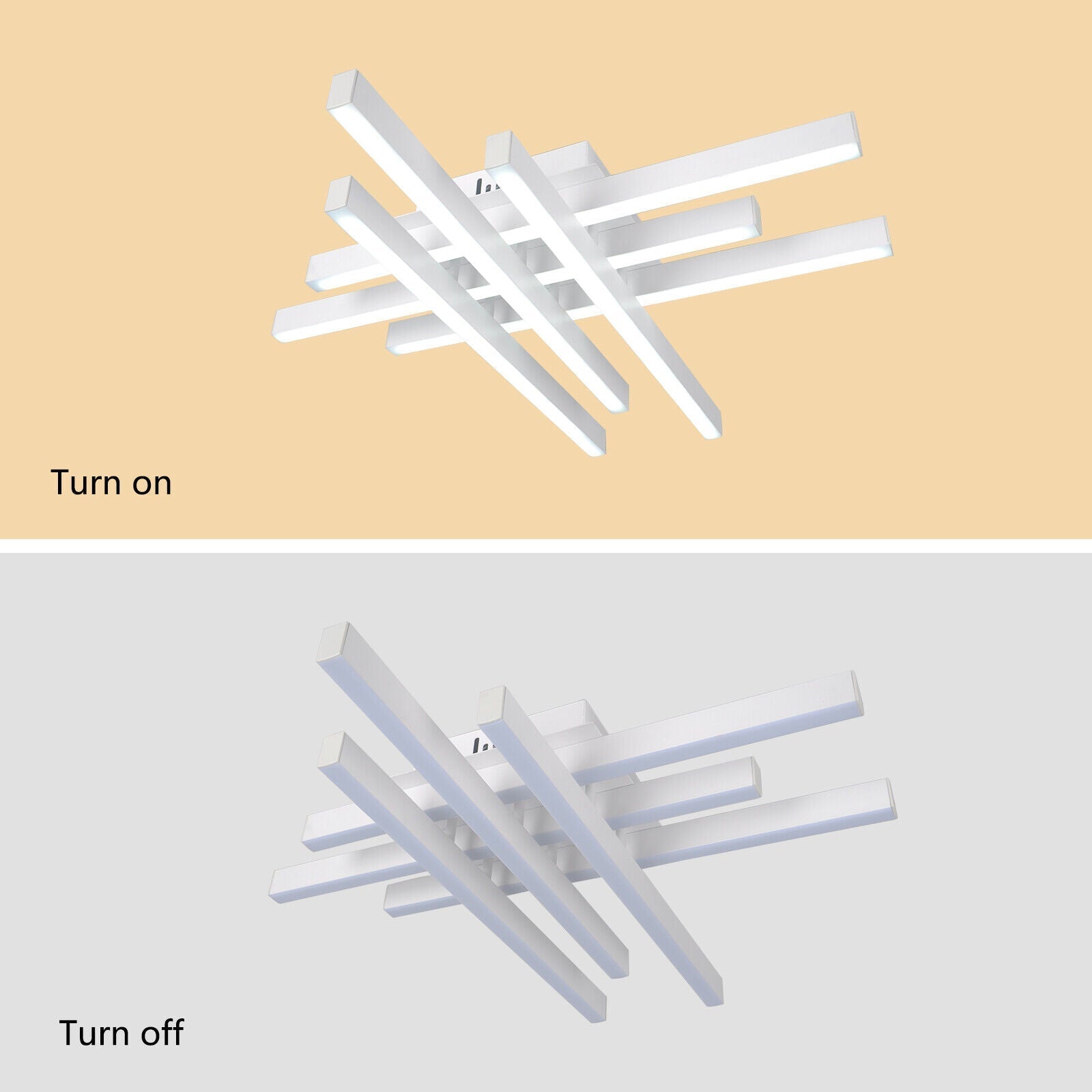 Lustra LED 6 LINES Design Alba SMART Echivalent 500W Telecomanda