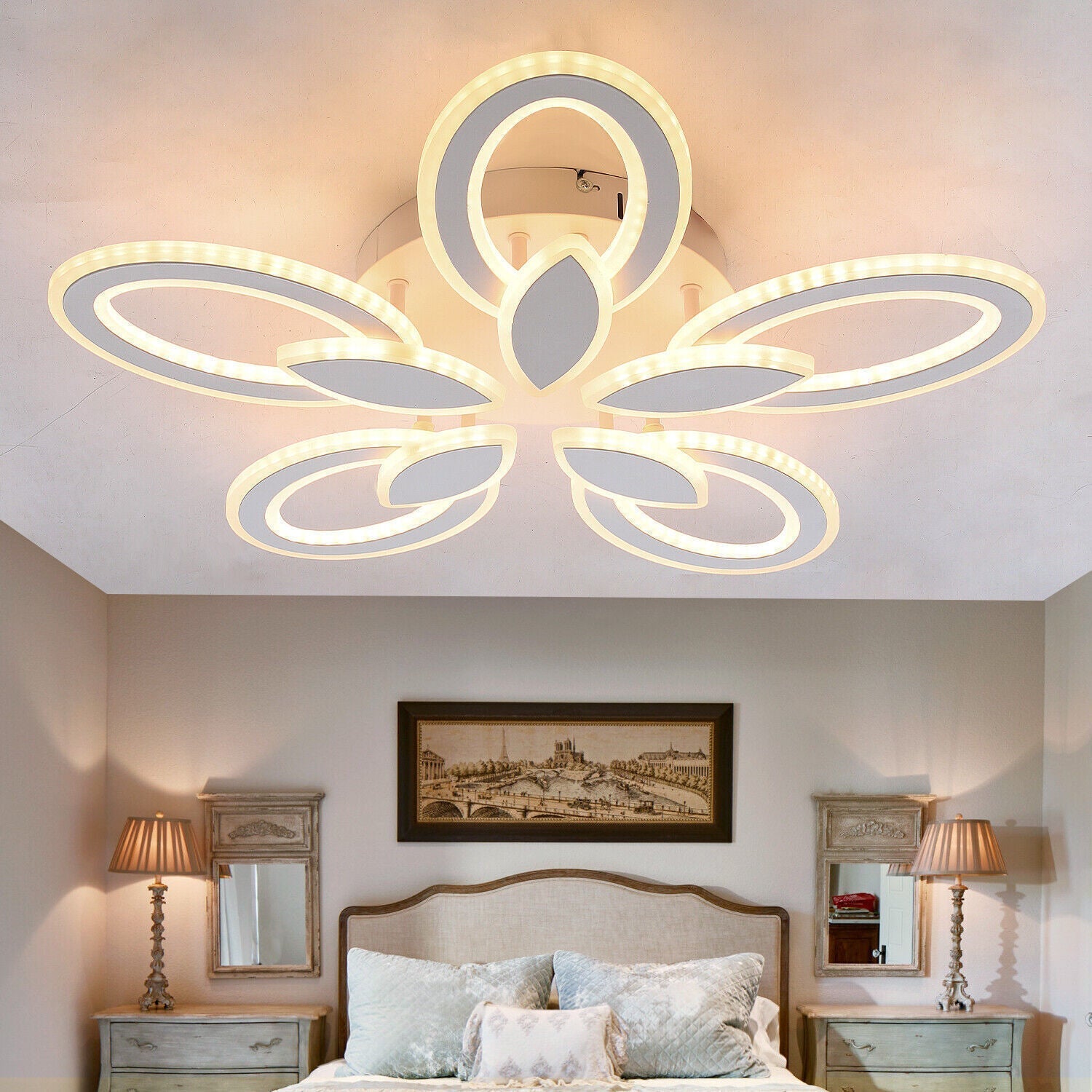 Lustra LED 175W POPPY Echivalent 800W Telecomanda