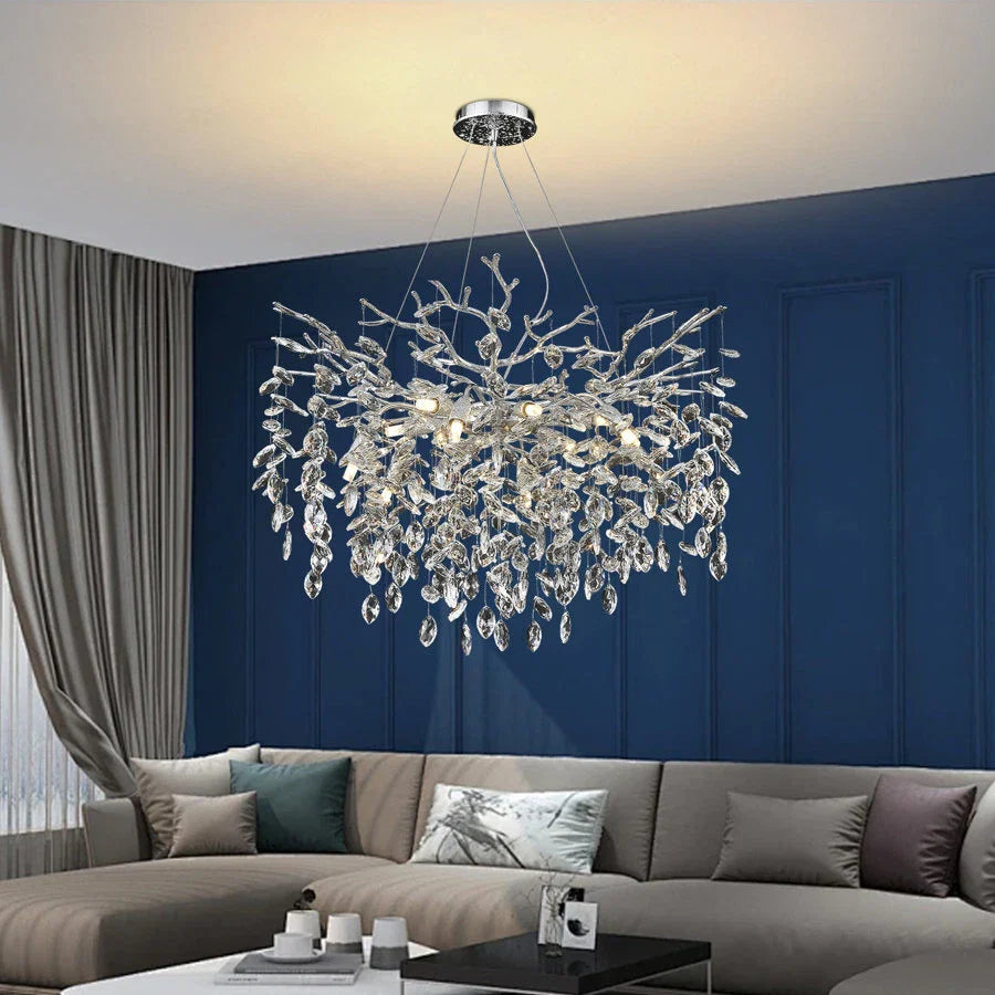 Candelabru Cristal Silver Crystal Harmony 60CM