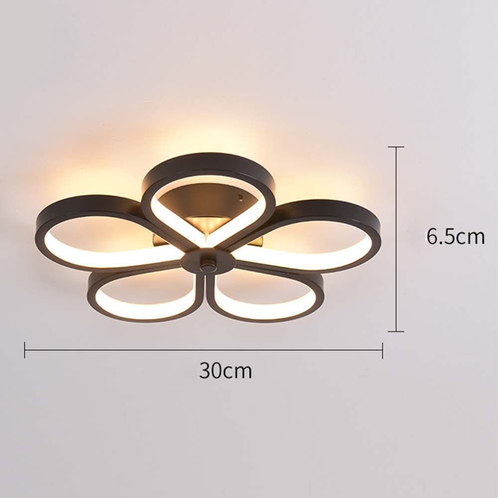 Aplica LED Mini FLOWER Black Echivalent 250W