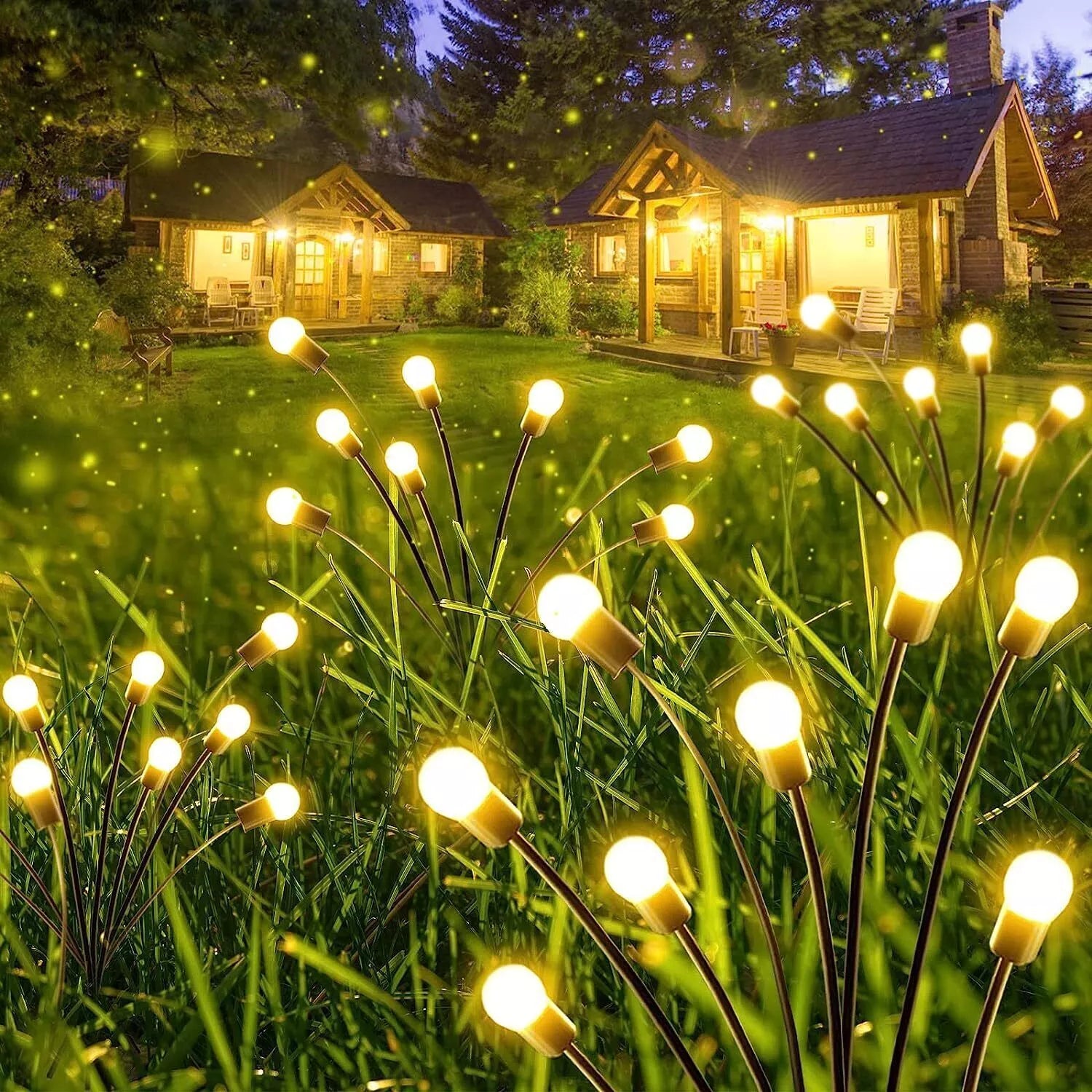 Lampa Led Solara Fireflys - Set 2 Buc Landscape Pathway Lighting