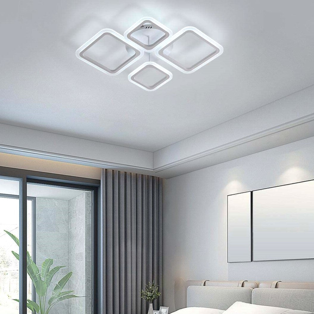 Lustra Led 2 + 2 Diamond Maxi Echivalent 350W Telecomanda Lighting Fixtures