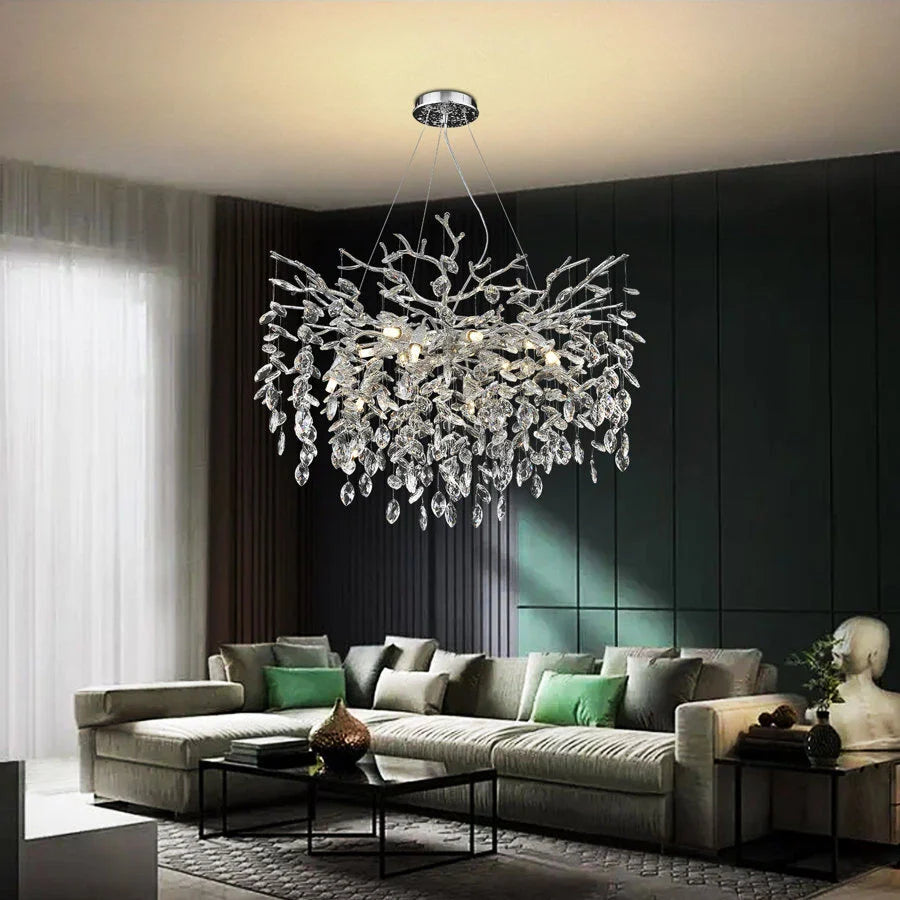 Candelabru Cristal Silver Crystal Harmony 60CM