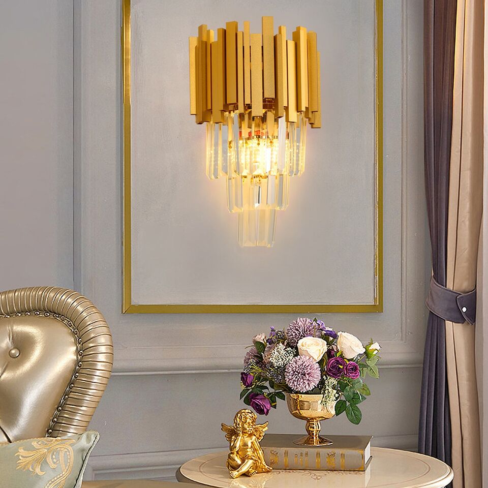 Aplica Perete Cristal GLORY Aurie