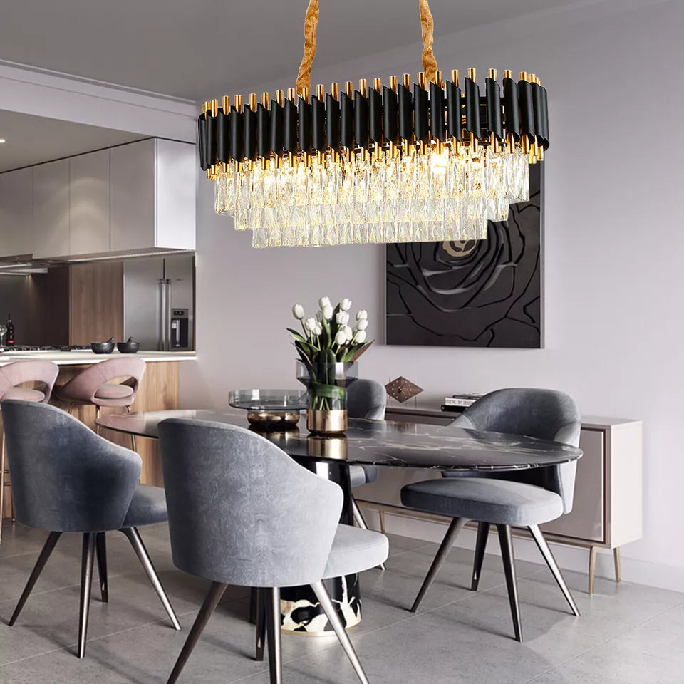 Candelabru Cristal BLACK PANTHER 800x300mm