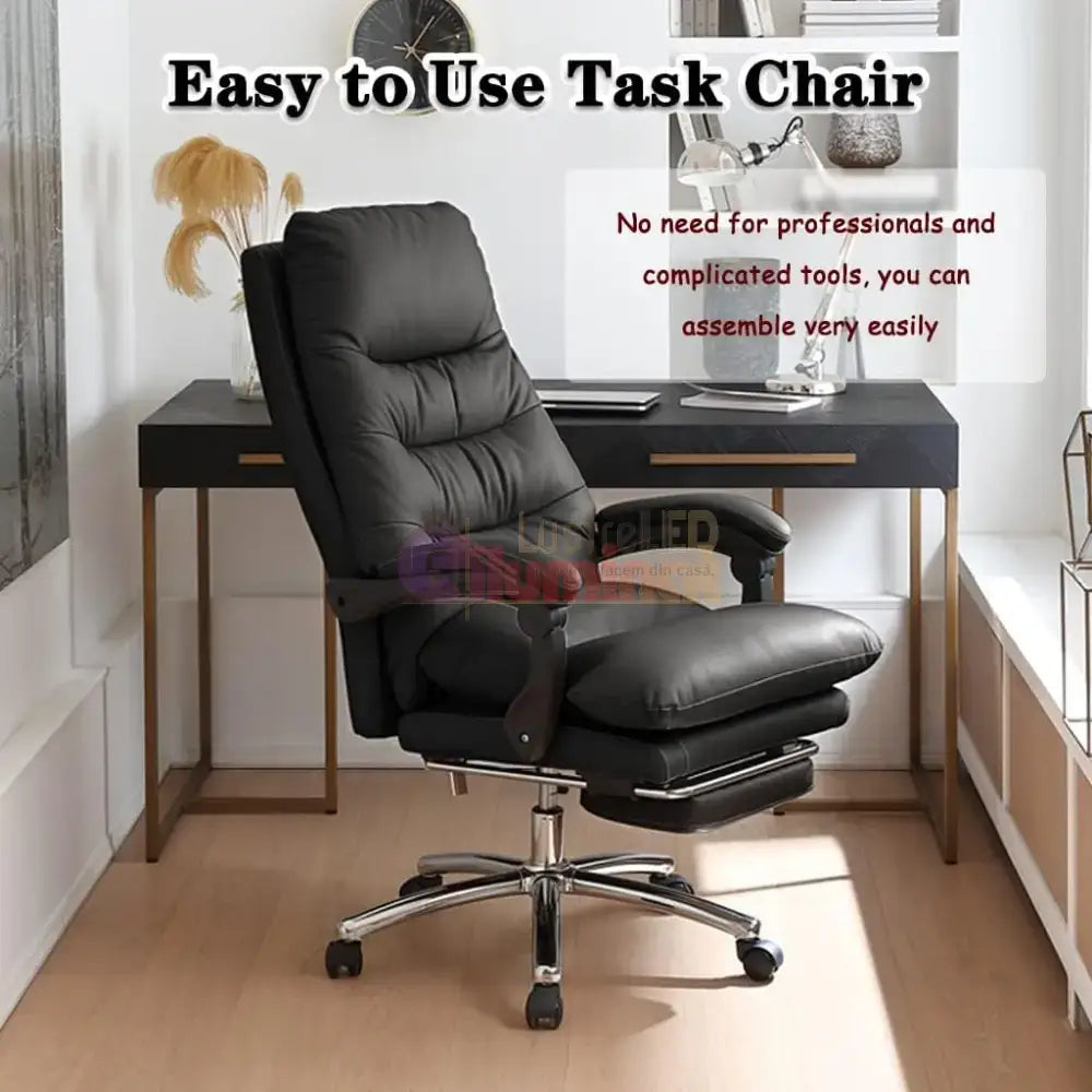 Scaun De Birou Premium Reglabil Wf-6055 Negru Chairs
