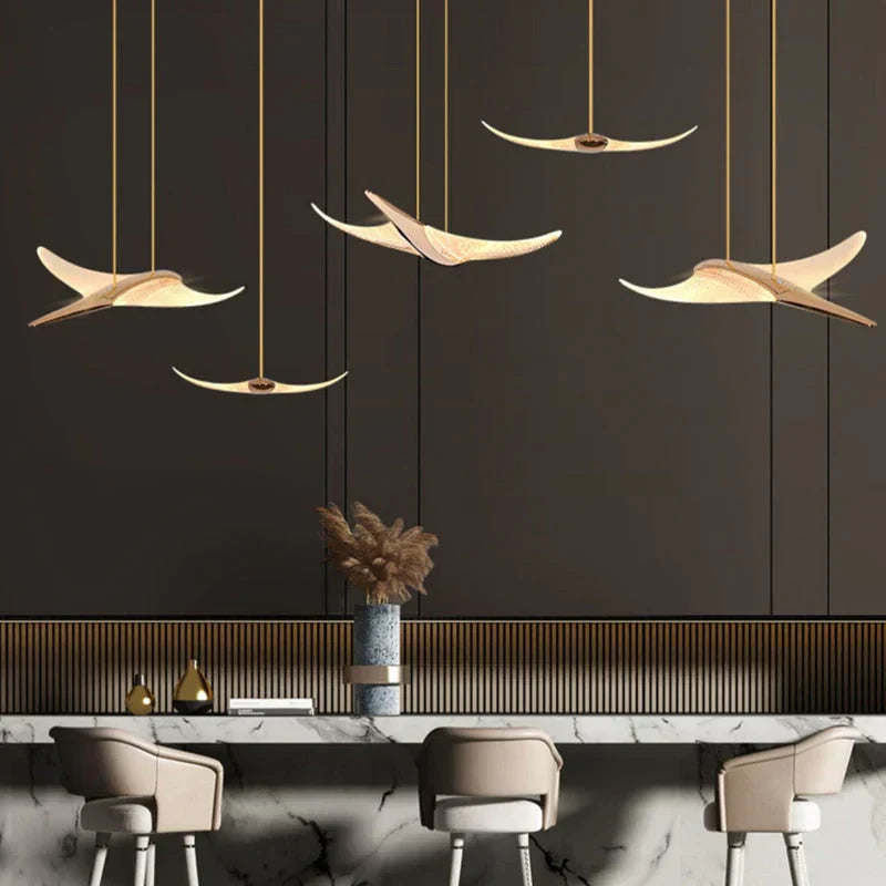 Pendul LED Luxury Golden Seagull