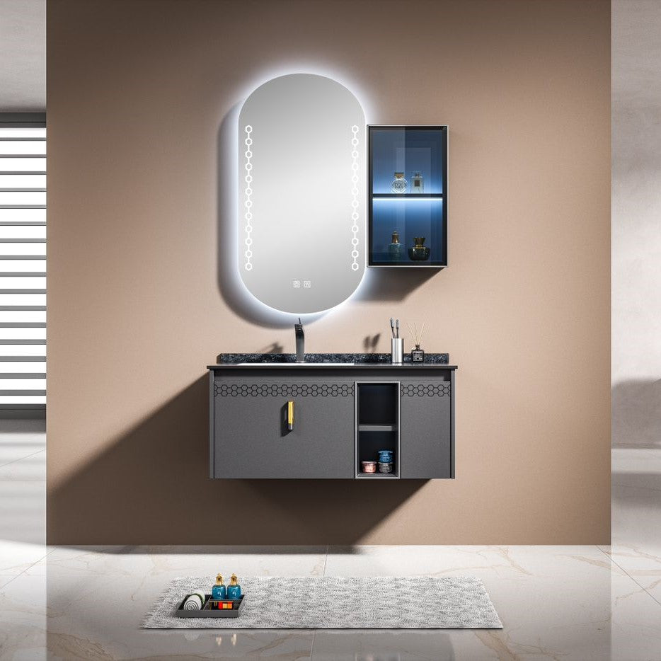 Set Mobilier Baie 80cm Serenity Gray