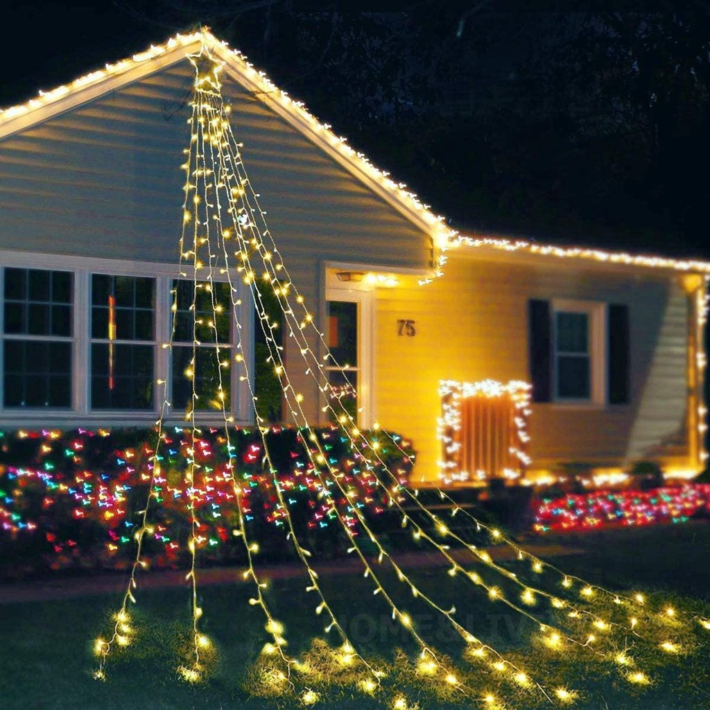 Instalatie LED Perdea cu Stea in Varf