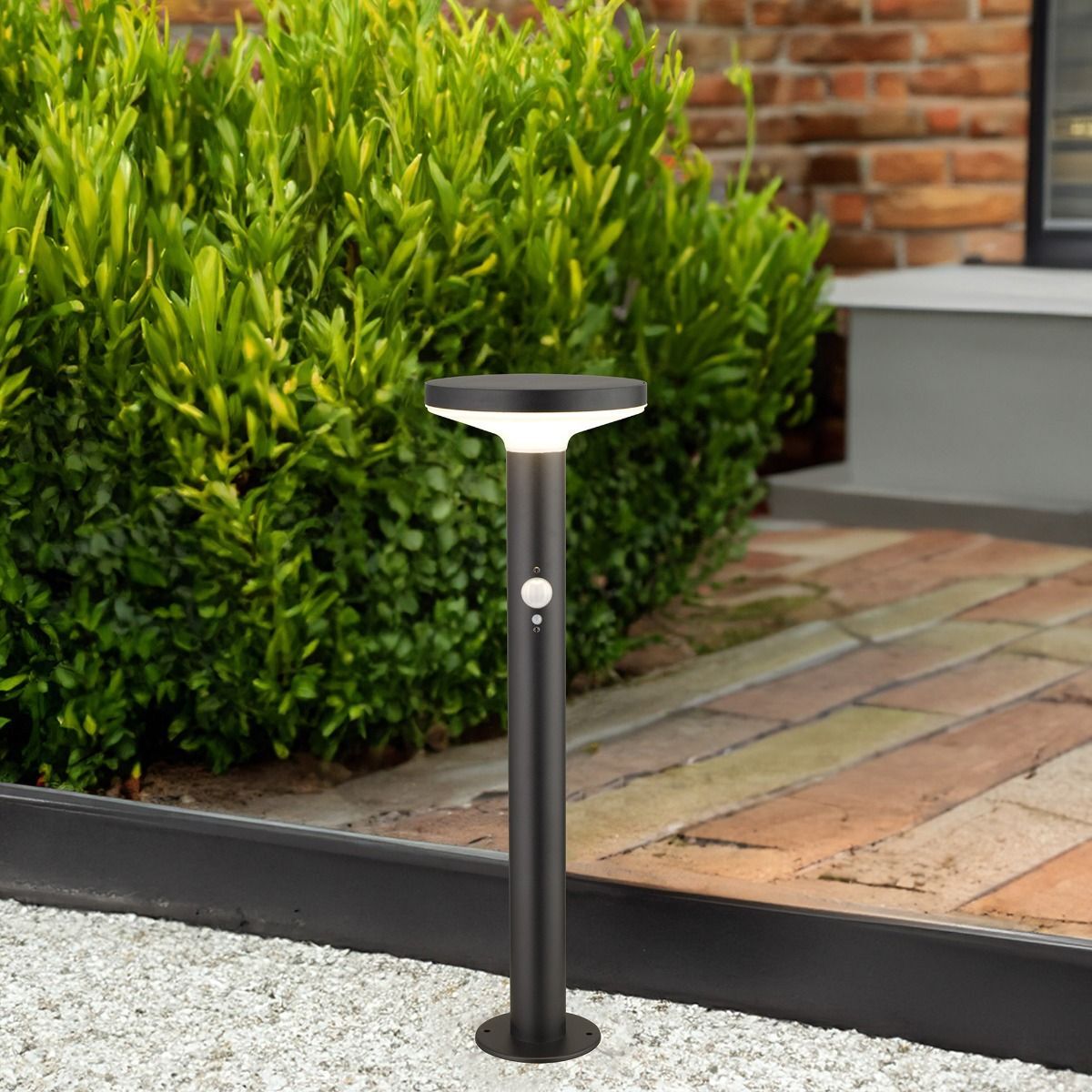 Stalp de Gradina LED Shiny cu Incarcare Solara Senzor 50CM Premium