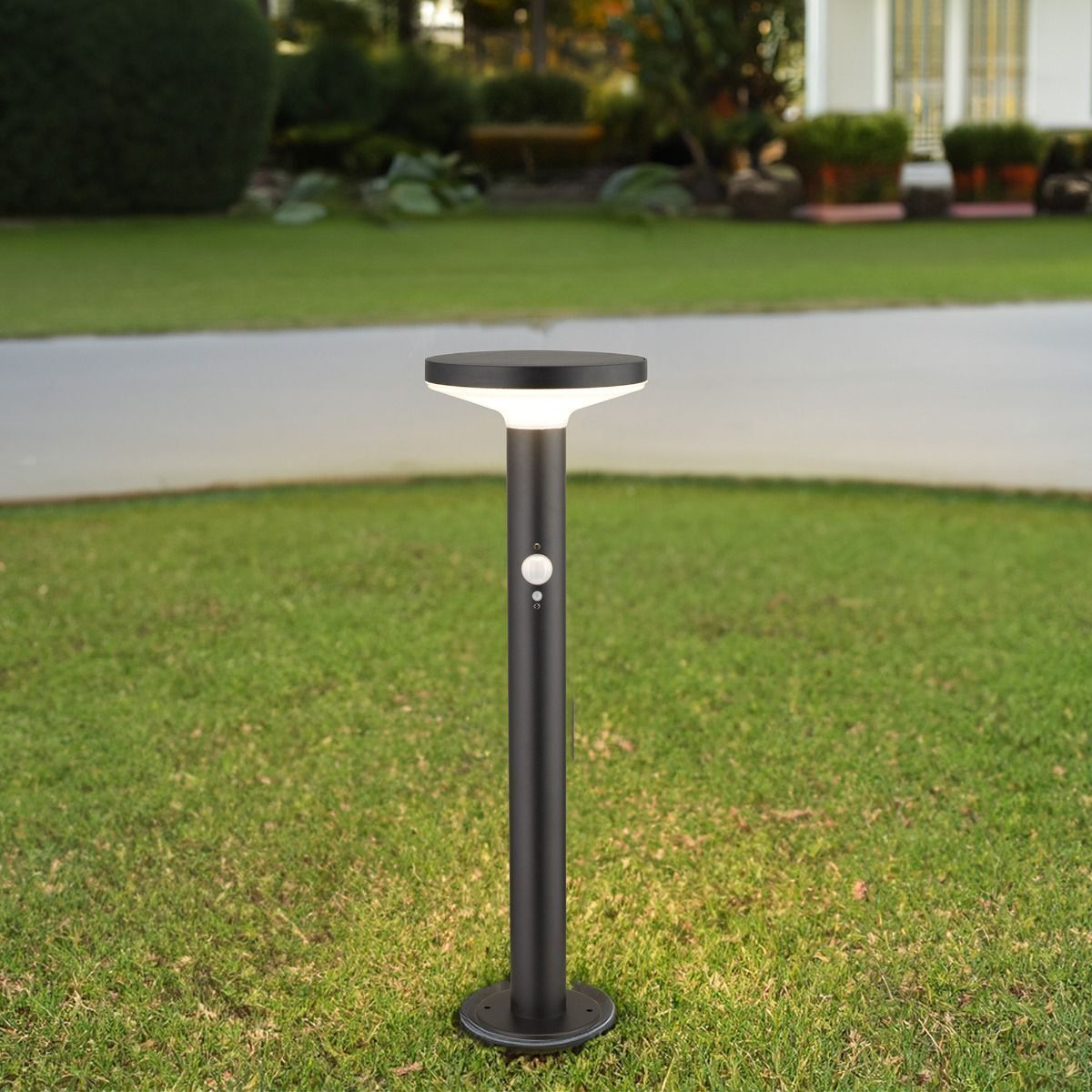 Stalp de Gradina LED Shiny cu Incarcare Solara Senzor 50CM Premium