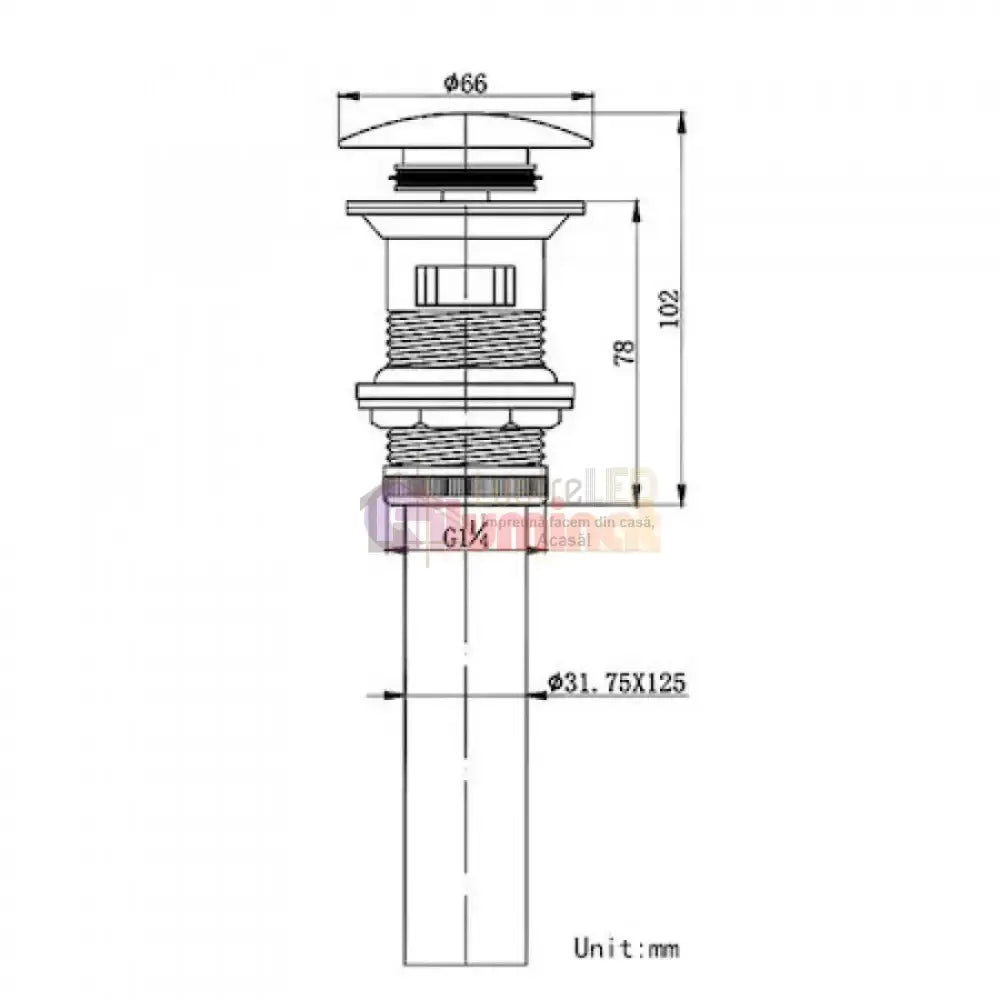 Sifon Lavoar Negru Fara Prea Plin Sink Faucet