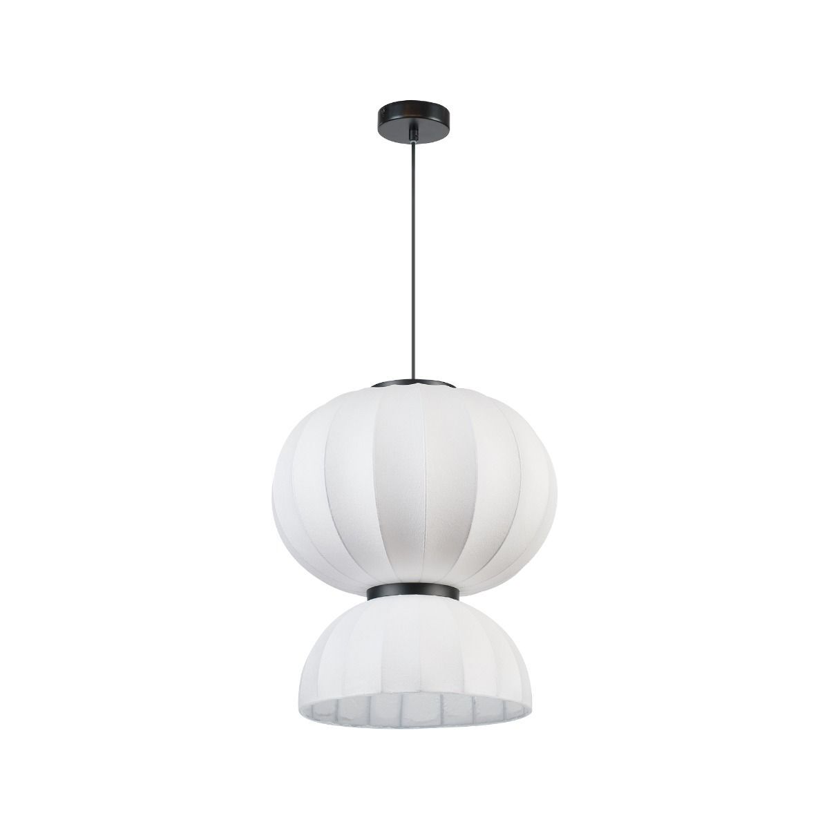 Lustra Suspendata Unique SILK2 1xE27 White&Black