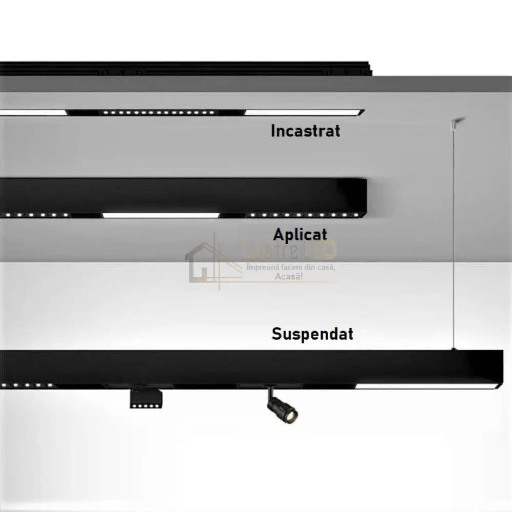 Sina Incastrata Magnetica 1M Neagra Track