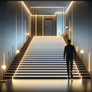 Sistem Iluminare Trepte cu Banda LED si Senzori - 17 Trepte - Maxim -