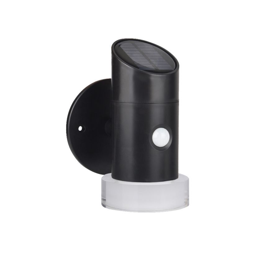 Aplica LED RGB Solis Black Exterior cu Incarcare Solara si Senzor Premium