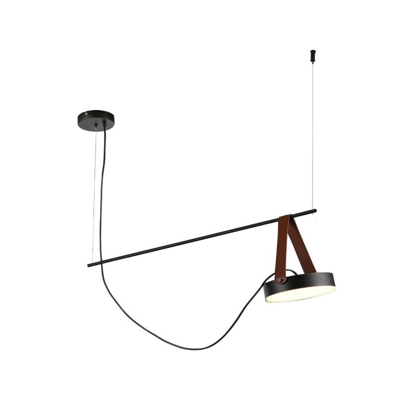 Lustra LED Unique SPECTRUM Black Suspendata 1 Sursa Echivalent 75W