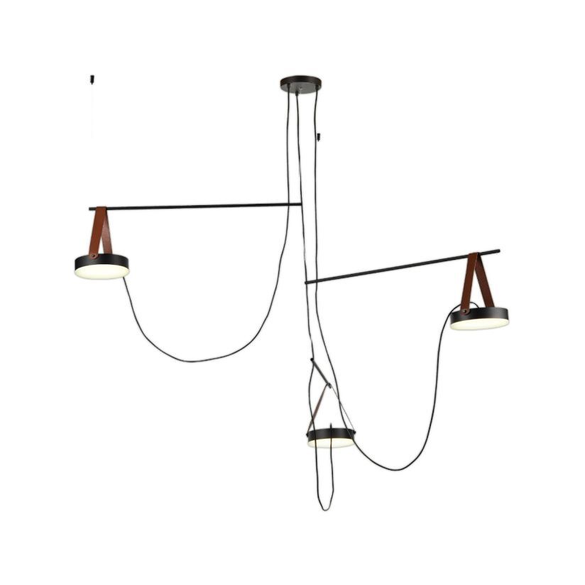 Lustra LED Unique SPECTRUM Black Suspendata Echivalent 300W