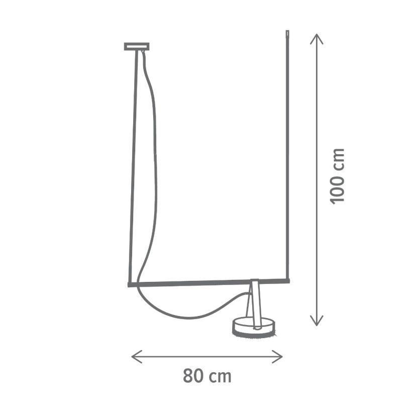 Lustra LED Unique SPECTRUM Black Suspendata 1 Sursa Echivalent 75W
