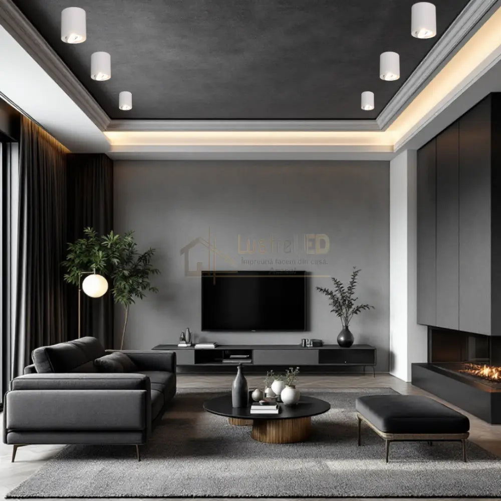 Spot Aplicat Cilindric Alb Dulie Gu10 10CM GU10 / ALBA / SPOT LED APLICAT led ceiling light