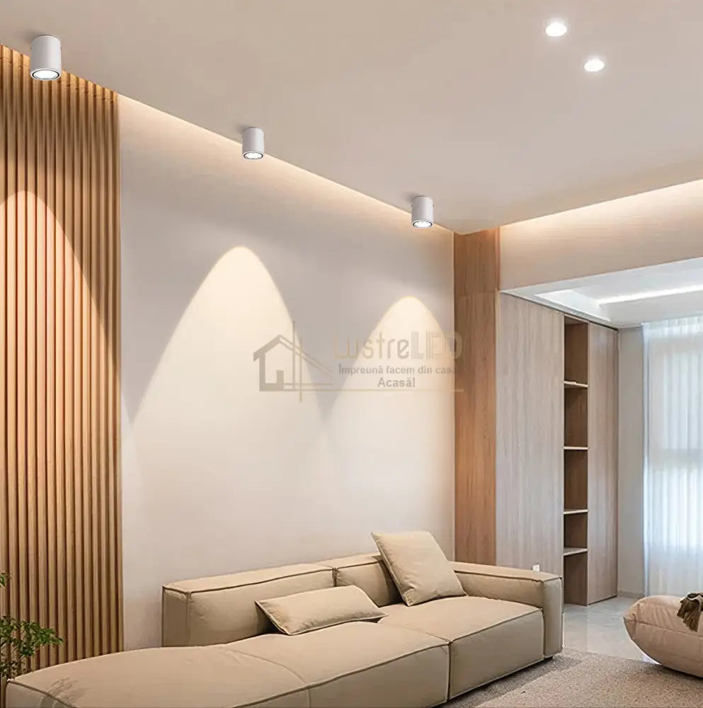 Spot Aplicat Cilindric Alb Dulie Gu10 10CM GU10 / ALBA / SPOT LED APLICAT led ceiling light
