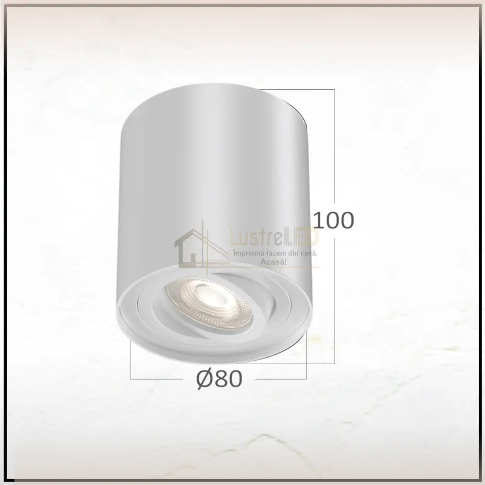 Spot Aplicat Cilindric Alb Dulie Gu10 10CM GU10 / ALBA / SPOT LED APLICAT led ceiling light