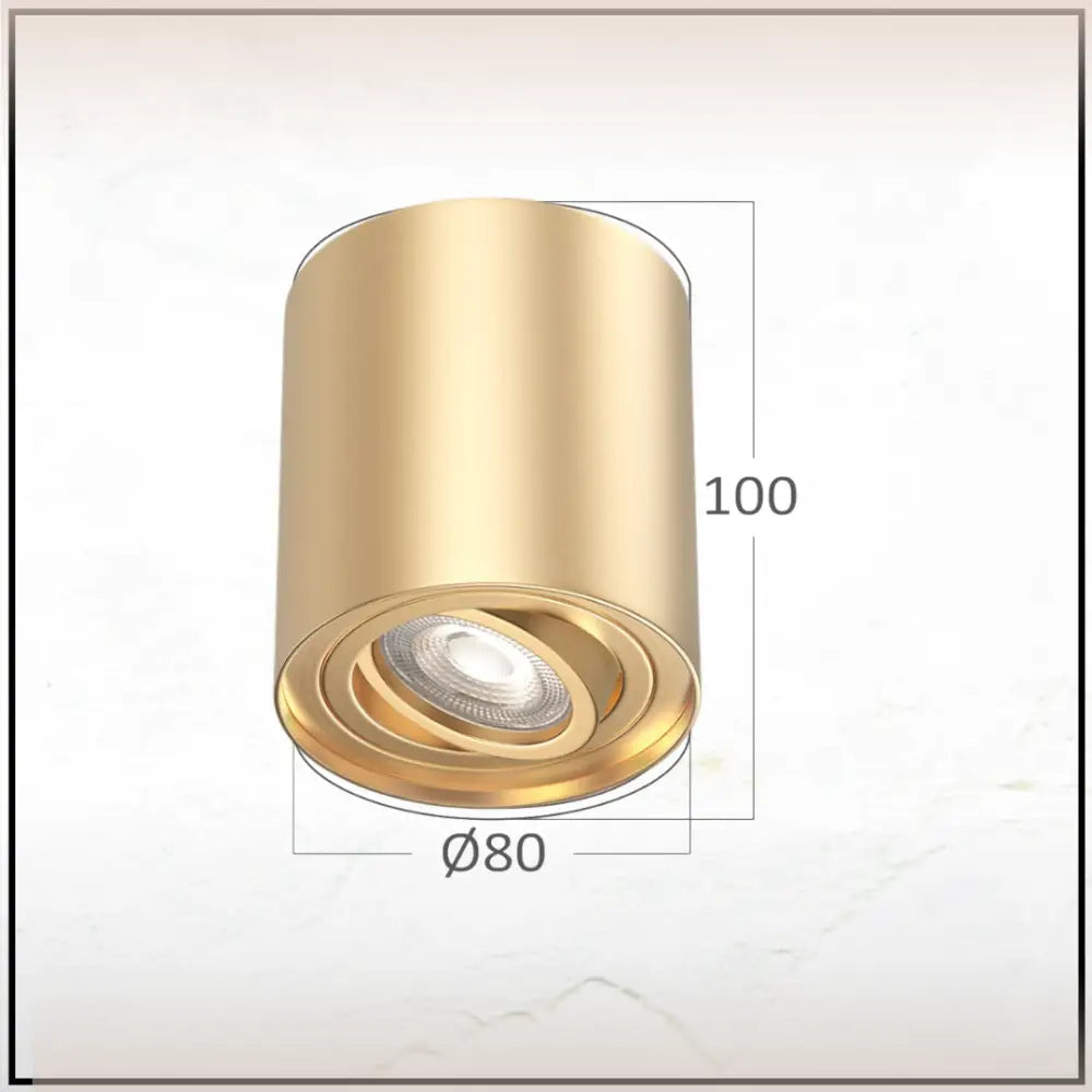 Spot Aplicat Cilindric Auriu Dulie Gu10 10CM GU10 / AURIE / SPOT LED APLICAT led ceiling light