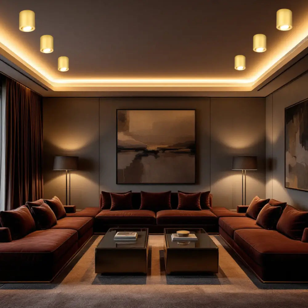 Spot Aplicat Cilindric Auriu Dulie Gu10 10CM GU10 / AURIE / SPOT LED APLICAT led ceiling light